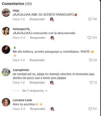 Algunos de los comentarios que