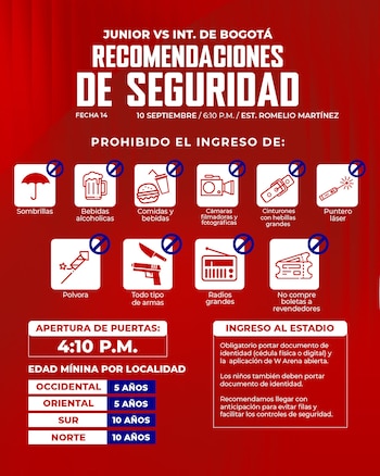 Junior vs. Internacional de Bogotá