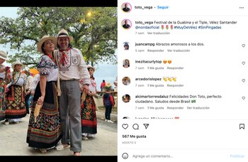 Toto Vega y su esposa,