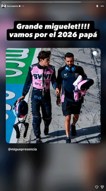 La respuesta de Colapinto a