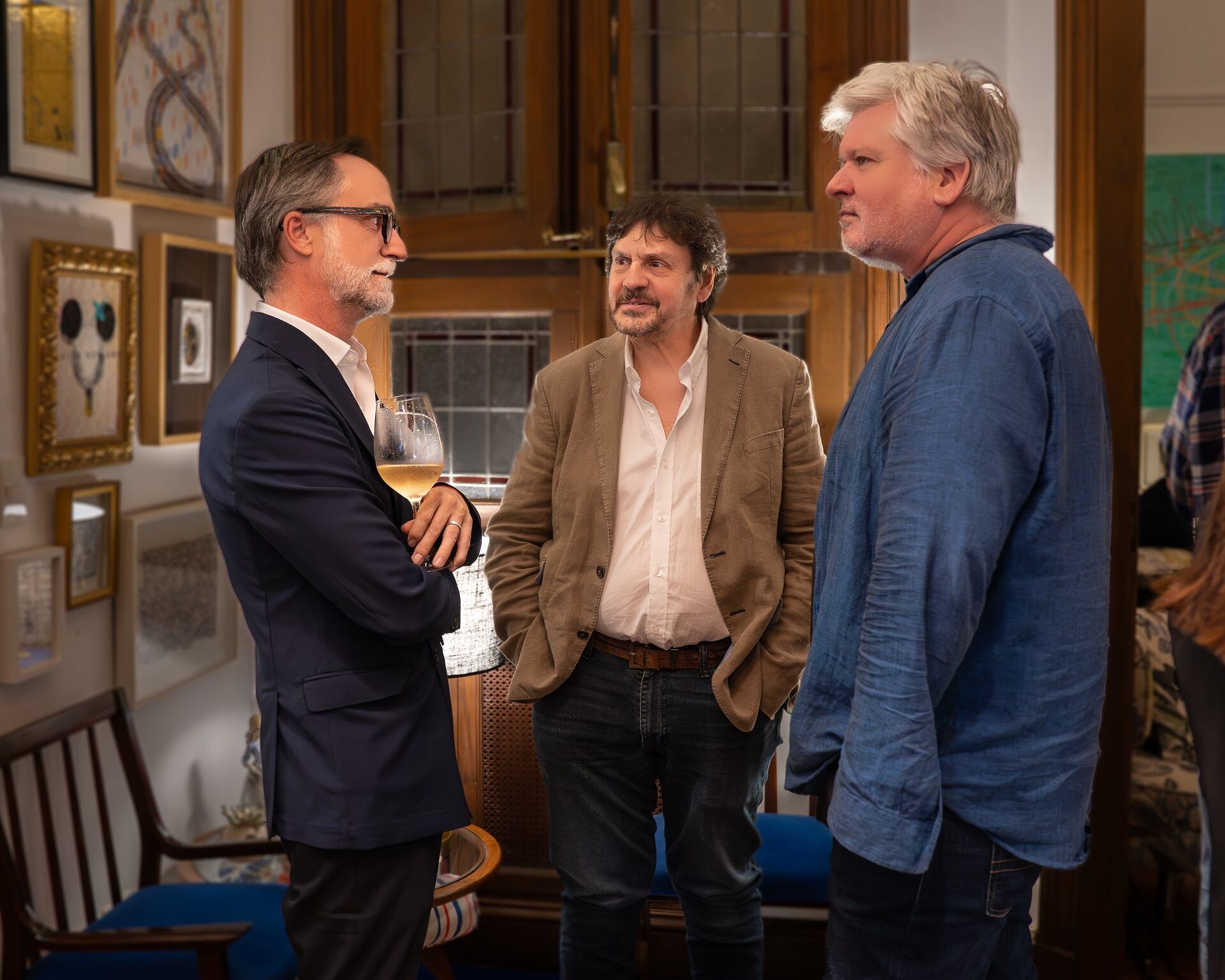 Lucas Angelillo, Felipe Pigna y Santiago Arce