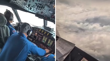 Huracán Polo: impresionante video revela el momento en que cazatormentas entran al ojo del huracán