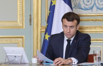 El presidente francés Emmanuel Macron