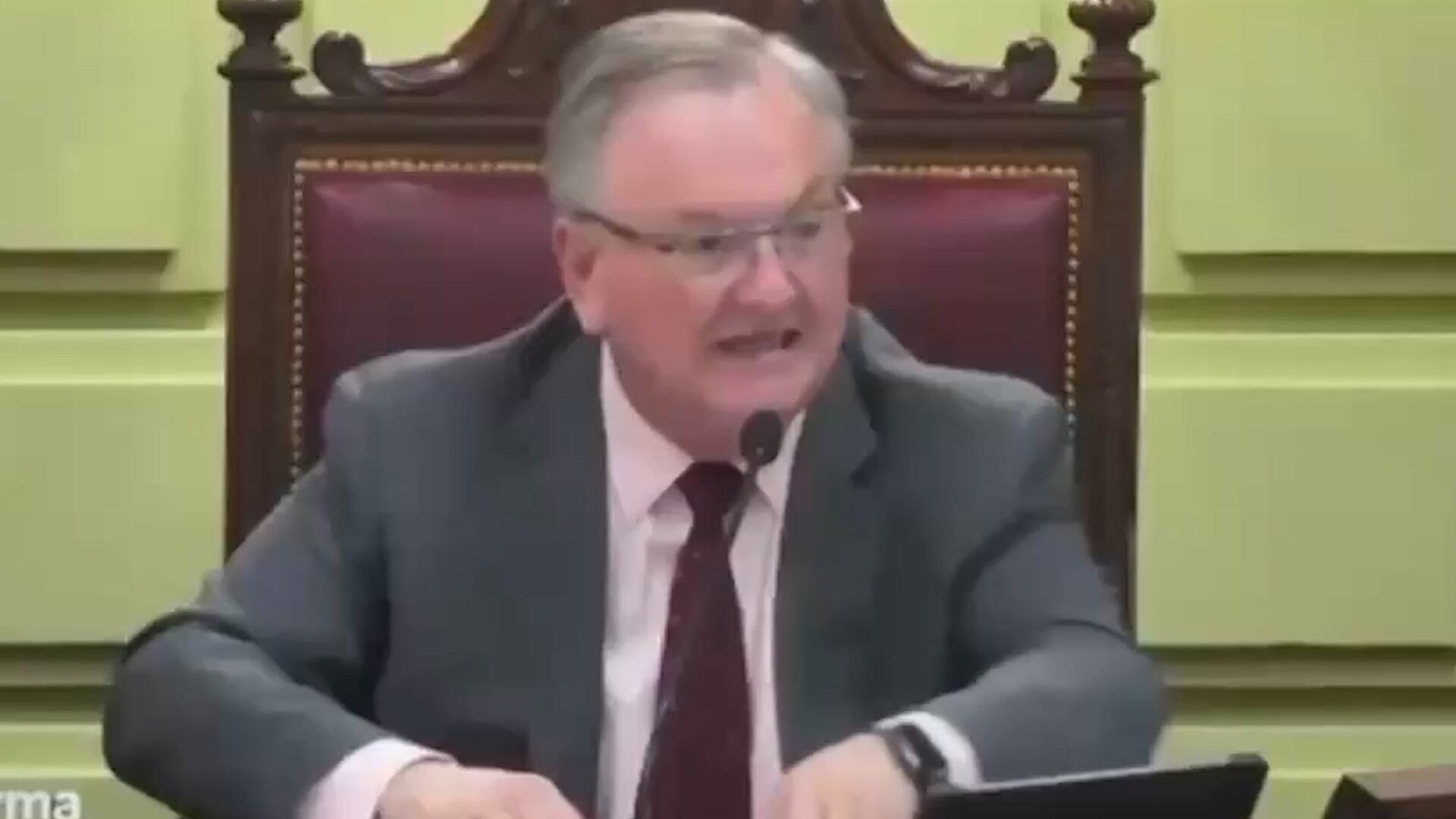 Felipe Michlig, en el final de una sesión caliente