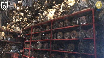 Robo de autopartes en Iztapalapa (Foto: FGJCDMX)