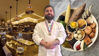 Andrés Fernandes León recibió el título de Maestro Cocinero de Francia durante el congreso mundial realizado en Seúl, Corea del Sur- crédito @chef_.andres/Instagram