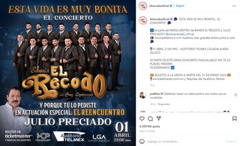 Banda El Recodo anuncia su