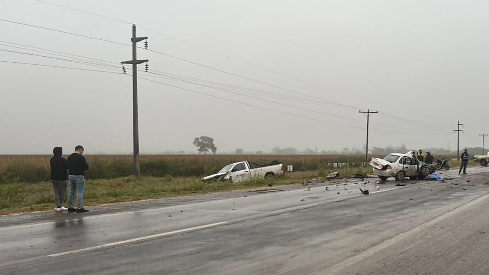 Chaco: Choque múltiple deja dos muertos y un herido grave