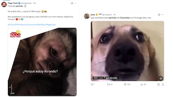 Memes tras partido Colombia-Portugal - crédito X