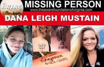 El tatuaje con el nombre "Cheyenne" fue una de las características físicas para identificar a Dana. (Oficina del Sheriff del Condado de Warren)