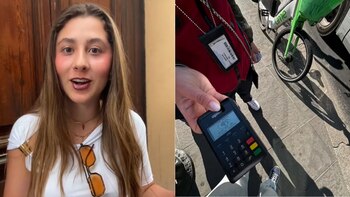 Colombiana se subió sin pagar