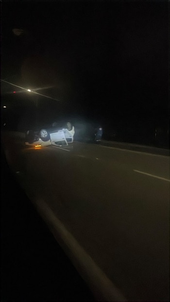 Grave accidente en la autopista Norte provocó caos vehicular en el ingreso a Bogotá desde Chía: camioneta se volcó y colapsó la movilidad - crédito Secretaría Distrital de Movilidad