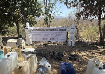 Parte de lo hallado el