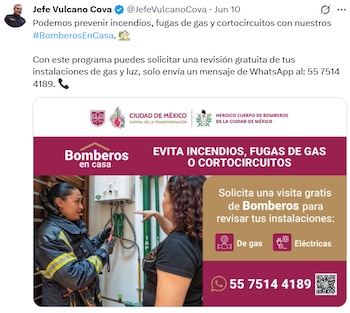 El programa Bomberos en casa busca prevenir incendios, fugas de gas o cortocircuitos. (Captura de pantalla)