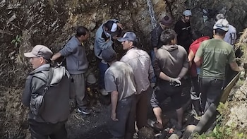 Derrumbe en mina de Cajamarca