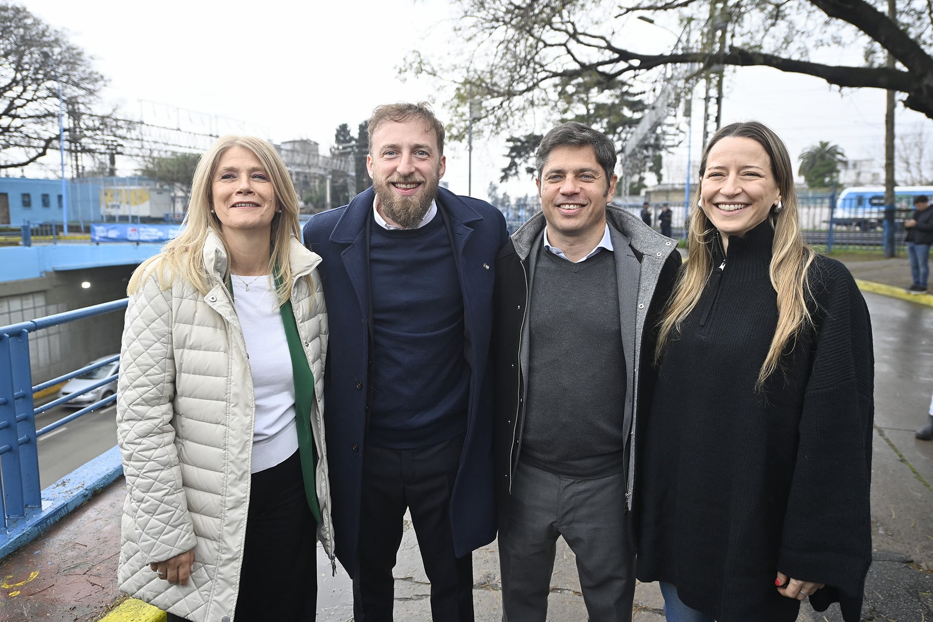 Kicillof junto a Magario, Otermín y la jefa de Gabinete de Lomas de Zamora, Sol Tischik