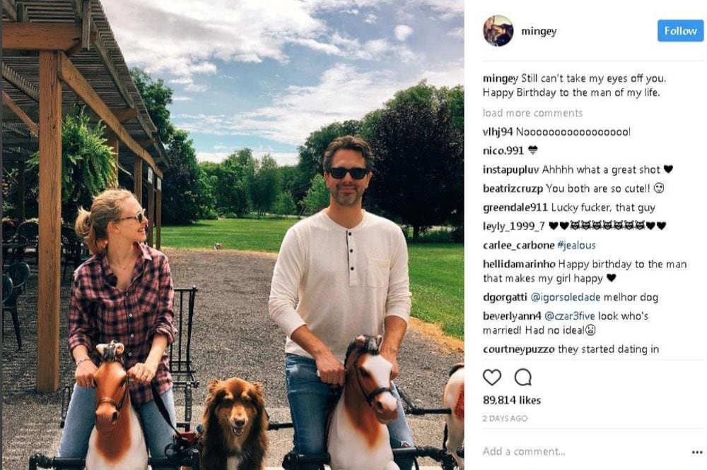 Una de las afectuosas publicaciones que Amanda dedicó a su entonces esposo (Créditos: Instagram)