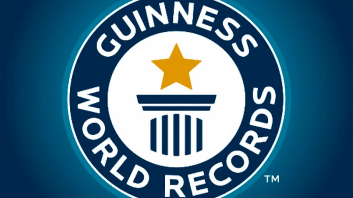 Logo oficial de Guinness World Records, símbolo del reconocimiento internacional a logros y hazañas extraordinarias en todo el mundo (Foto cortesía El Comercio).