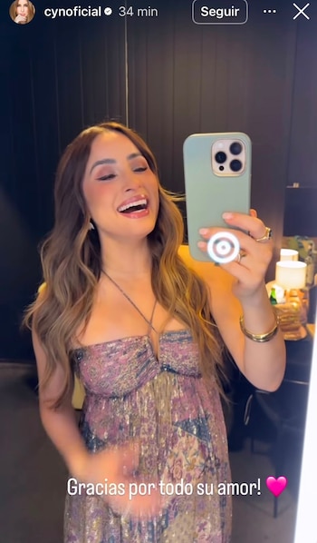 La cantante expresó la felicidad que le dio compartir con sus fans la llegada de su hija María (cynoficial)
