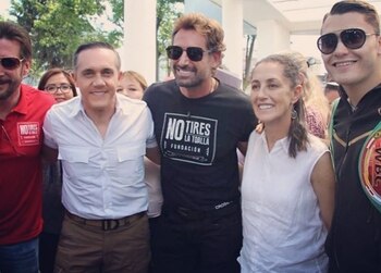 Gabriel Soto en la inauguración