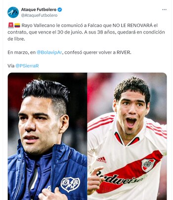 Falcao a River