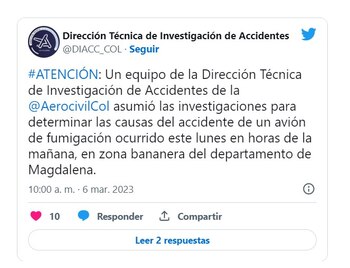 Tras el siniestro aéreo un