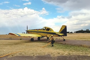 Los bomberos contaron con el