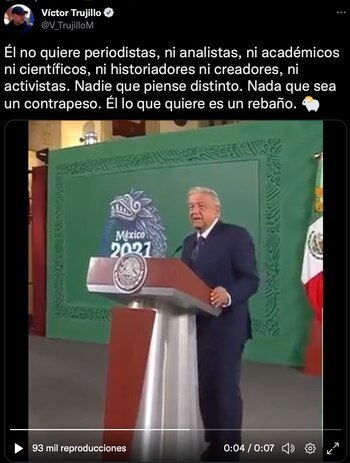 Víctor Trujillo volvió a lanzarse