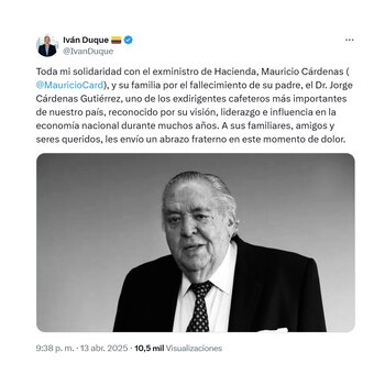 Trino Iván Duque sobre la