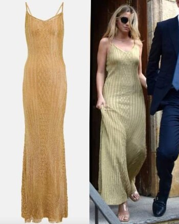 Clara Chía lució un vestido