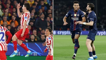 Atlético de Madrid venció 2-0 al Barcelona y PSG le ganó 2-0 al Liverpool por la ida de los cuartos en la Champions League: todos los goles