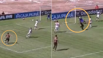 La asistencia de Yuriel Celi para el gol de Luis Urruti en Universitario vs Atlético Grau.