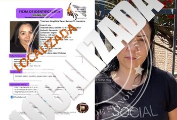 Angélica llegó por su propio