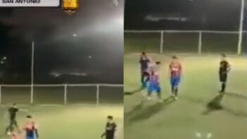 Árbitro terminó baleado durante un