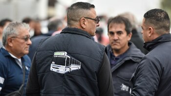 Choferes de distintas líneas acompañaron