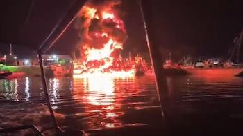 Una fuerte explosión en puerto