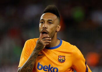 Aubameyang tendría la mandíbula fracturada