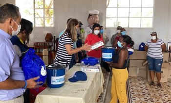 Marta Lucía Ramírez durante recorrido