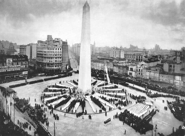 Así fue la inauguración del obelisco, hace 90 años