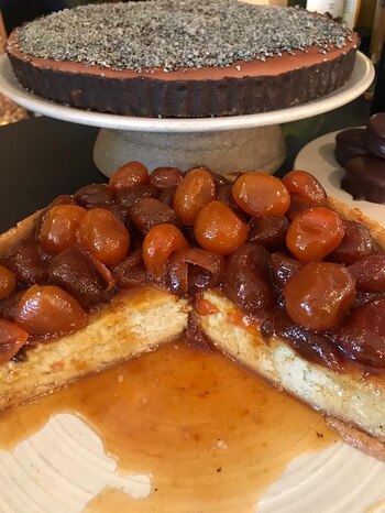 Cheesecake de lima con quinotos