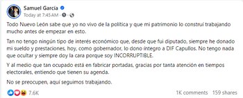 El candidato insistió en que