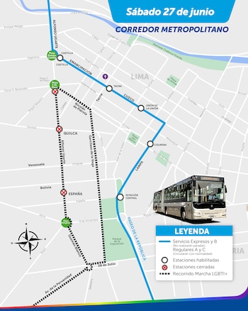 Desvío del Metropolitano.