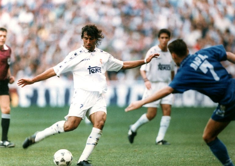 Esnáider en su etapa en el Real Madrid