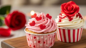 Receta de cupcakes para San