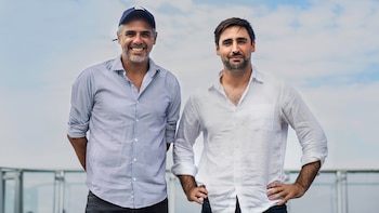 Mariano Zabaleta y Angel Lombardi,