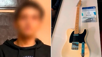 Entraron a su casa, le robaron su guitarra eléctrica y la encontró publicada en internet