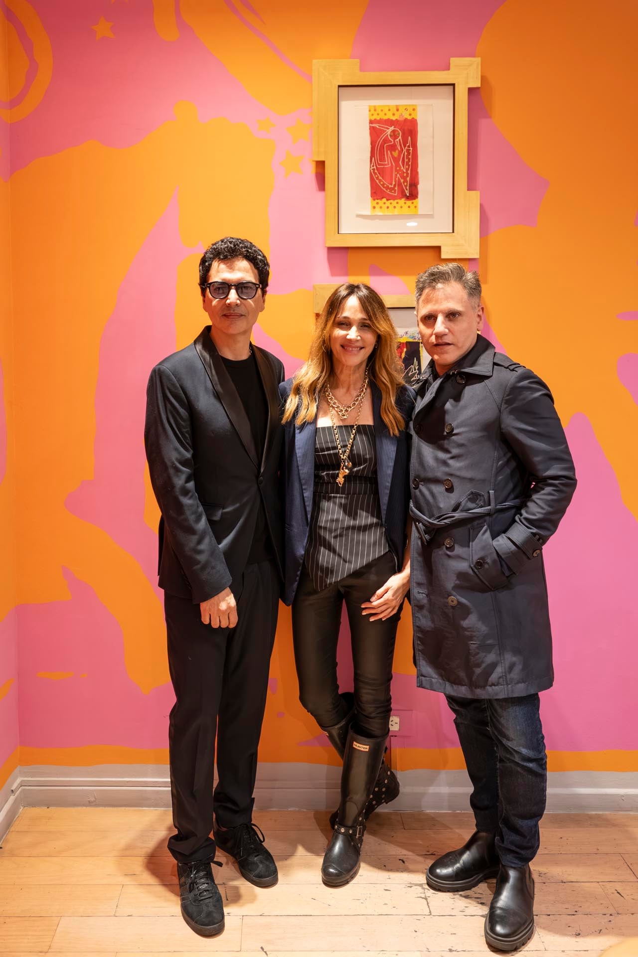 Álvaro Rufiner, Verónica Lozano y el actor Walter Quiroz en 2018