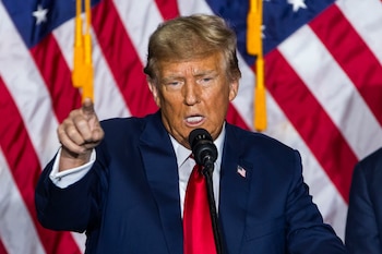 El expresidente estadounidense Donald Trump