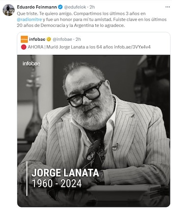 El adiós de Eduardo Feinmann