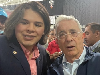 Jorge Eduardo Barón es cercano al expresidente Álvaro Uribe Vélez, del que ha dicho que comulga con sus ideales - crédito @JorgeEBaron/X